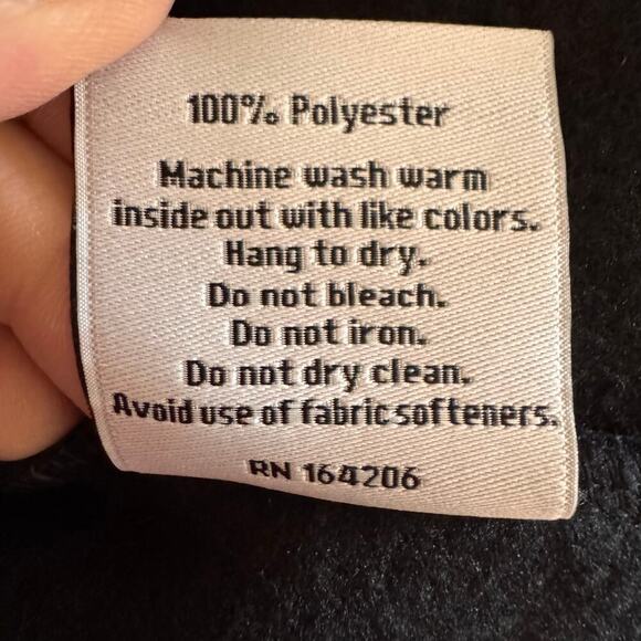 Dudley Stephens Cassidy Belted Cardigan Coat Jacket Black Fleece Minimalist XXL - Picture 8 of 11